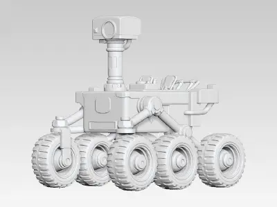 Mars Rover Robot STL 3D Printable Planetary Exploration Vehicle 3D print model