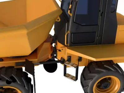 JCB 6T-1 Cabbed Site Dumper 3D model