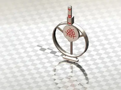 Converter of rotational to linear motion 2 3D model