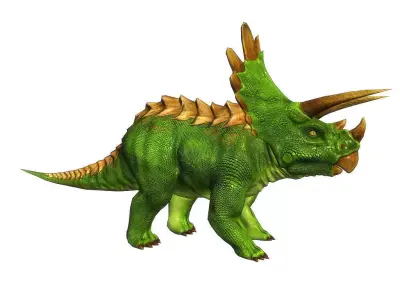 3Dfoin - Triceratops  Low-poly 3D model