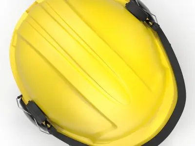 Safety Helmet 2 Yellow 3D model