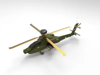AH-64 Apache Helicopter 3D model by Hafcoy