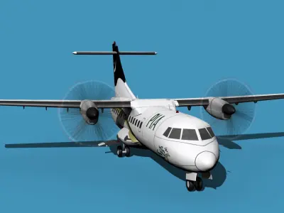 ATR-42-320 Pakistan Intl Airlines 3D model