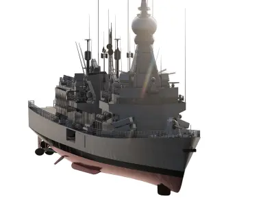 Multirole frigate 3D model