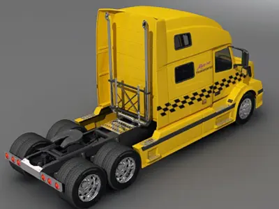 RACE CAR TRANSPORTER 02 3D model