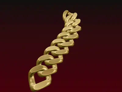 Cuban Chain Ring 3D print model