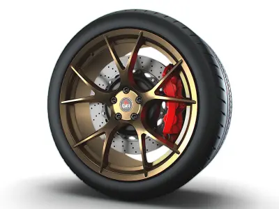 Project 6GR wheel 3D model