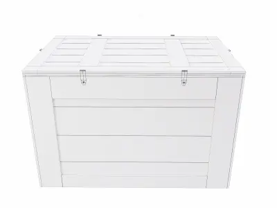 Crate lowpoly 3d model Low-poly 3D model