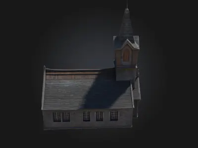Stone Chapel  Sacred Serenity in Stone 3D model