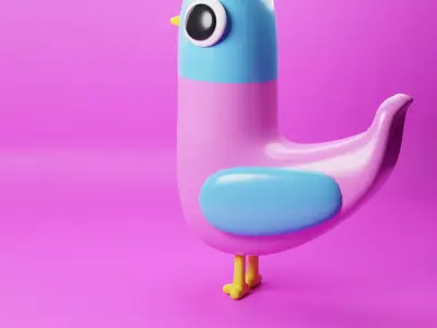 Realistic Bird Toy Free 3D model