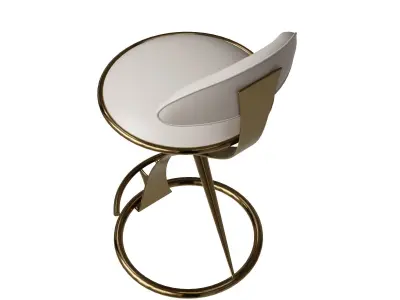 Industrial bar stool  3D model