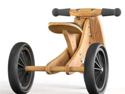 Kinderfeets Tiny Tot Balance Bike 3D model