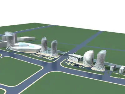 Commercial Building 3D model 40