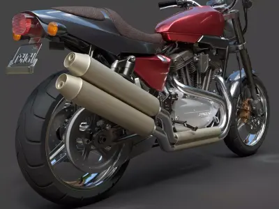 Harley-Davidson XR1200X - Hyper-Detailed 3D Model 3D model