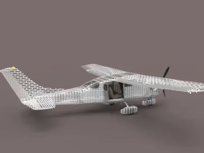 Cessna 206 Free 3D model