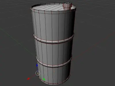 oil tank Free low-poly 3D model order