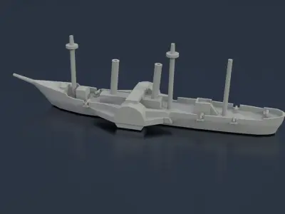 Paraguayan Steam Tacuari 3D print model