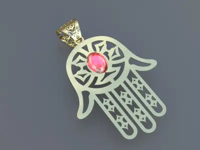 hamsa pendant collection  3D print model