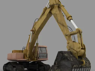 Digger excavator - excavator 3D model