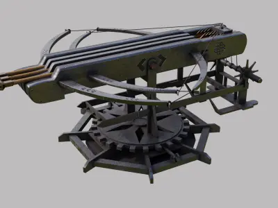  Ballista Weapon GameReady Low-poly 3D model
