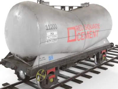 Train Pack low poly Low-poly 3D model