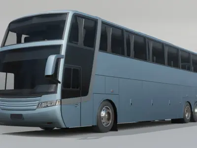 Busscar Jum Buss 400p Low-poly 3D model
