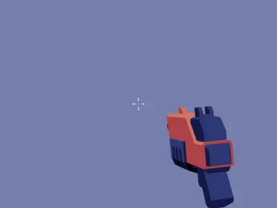 Toony Series - Stylized SciFi Gun Free low-poly 3D model
