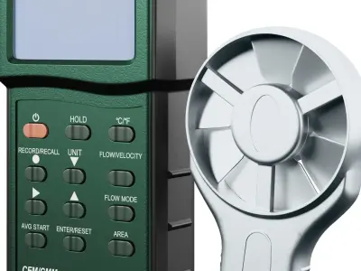 Anemometer Metal Probe 3D model