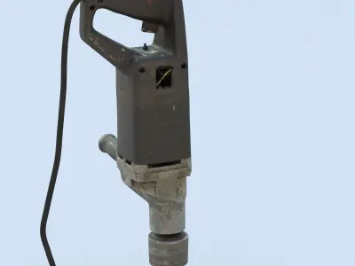 Drill High Poly hammer 3D model