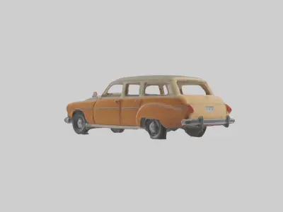 Station Wagon Model 1 Low-poly 3D model