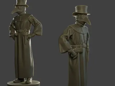 Hans Plague Doctor PDS002 3D print model