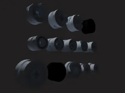 Lego Rim collection  Low-poly 3D model