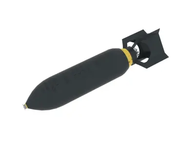 bomb 550 World War II Free low-poly 3D model