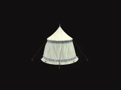 Medieval Tent V01 Low-poly 3D model