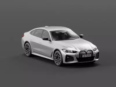Bmw I4 2025 Free low-poly 3D model