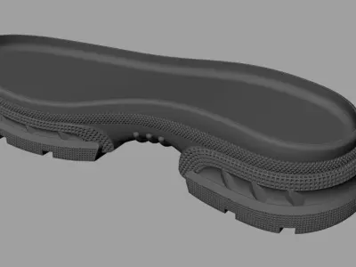 3D Shoes Sole Model 3D model