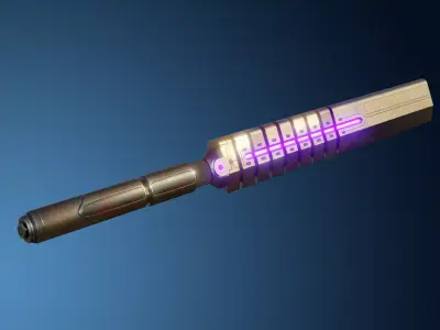 Energy Baton-Sword Low-Poly PBR Textures Low-poly 3D model