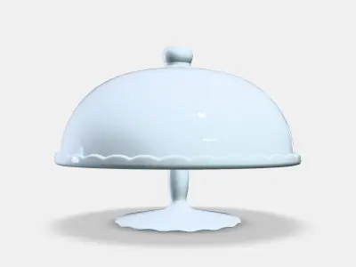 ARV BROLLOP plate on base with cover Low-poly 3D model