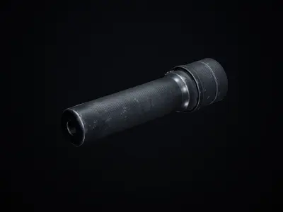 Suppressor PBS-1 PBR Low-poly 3D model