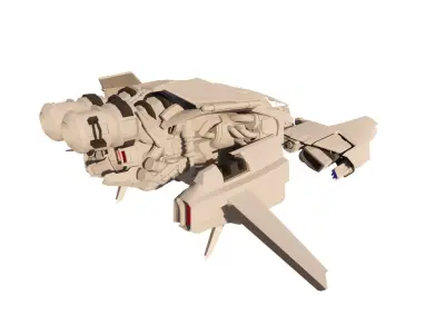 Spaceship-spacecraft-cg1 3D model