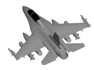 F-16 Fighting Falcon 3D model 3