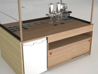 Food Stand 3D model purchase