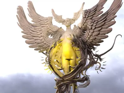 Dantes Lust Deity Statue 3D model