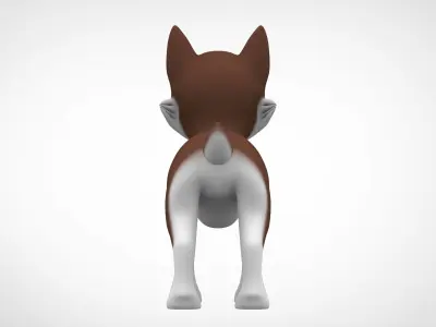 Husky Puppy Low-poly 3D model purchase