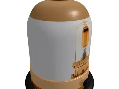 Steampunk Vacuum Tube Lamp 3D model