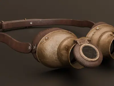 Steampunk Goggles 3D model purchase