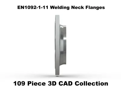 EN1092-1-11 Welding Neck Flanges 3D model