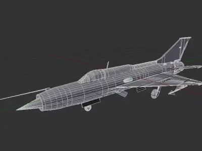Mig 21 low poly plane for games and animations  Free low-poly 3D model