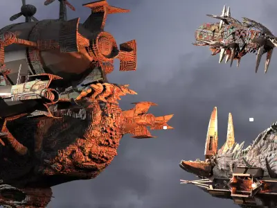 Genma Zeppelin Kitbash 1 3D 3D model