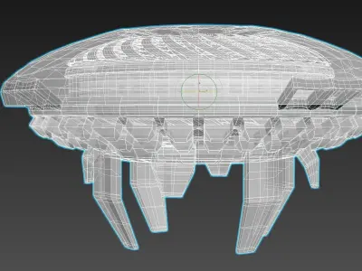 Inverted Magnetic Vortex Apparatus - The Jellyfish Concept 3D model